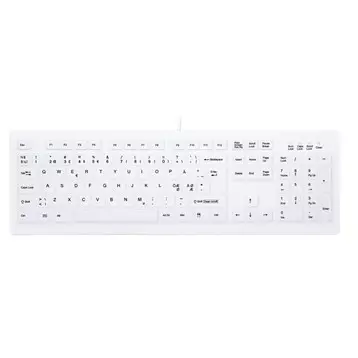 CHERRY Hygiene Vesitiivis Näppäimistö USB, Valkoinen - Näppäimistöt - CHEAKC8100FUVSWNOR - 1