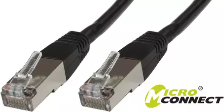 MicroConnect S/FTP CAT6 15m Black LSZH - Verkkokaapelit - SSTP615S - 1