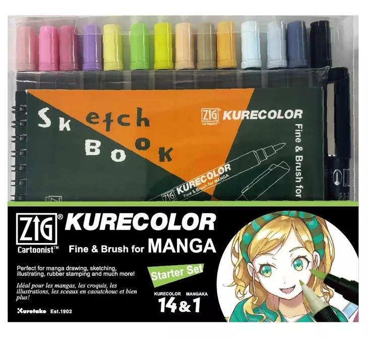 ZIG Kurecolor aloitussetti - Kalligrafiakynät - ZIGCNKC15VS - 1