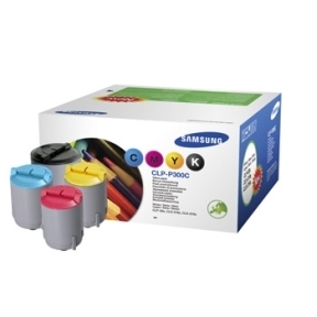 Samsung CLP-300 MS Rainbow kit värit 1k/musta 2k - Samsung laserkasetit - CLP-P300MS - 1