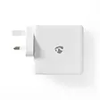 Nedis seinälaturi Pikalataus-toiminto | PD3.0 18W / PD3.0 27W / PD3.0 36W / PD3.0 45W / PD3.0 65W | 1.5 A / 2.0 A / 3.0 A / 3.25 A A | Lähtöliitäntöjen määrä: 2 | 2x USB-C™ | 65 W | Automaattinen Jännitteen Valinta - Laturit ja varavirtalähteet - WCPD65W110WT - 5