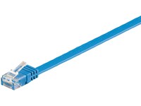 U/UTP CAT6 1M Blue Flat - Verkkokaapelit - V-UTP601B-FLAT - 1