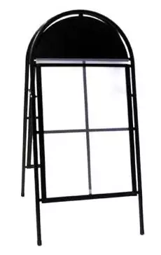 Ulkomainosteline 50x70cm kaarimli musta - Ulkomainostelineet ja tarvikkeet - 427757MU - 1