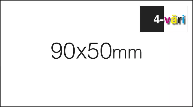 Käyntikortti 2-puoleinen 4/4 90x50 vaaka - Käyntikortit - 151549V - 1