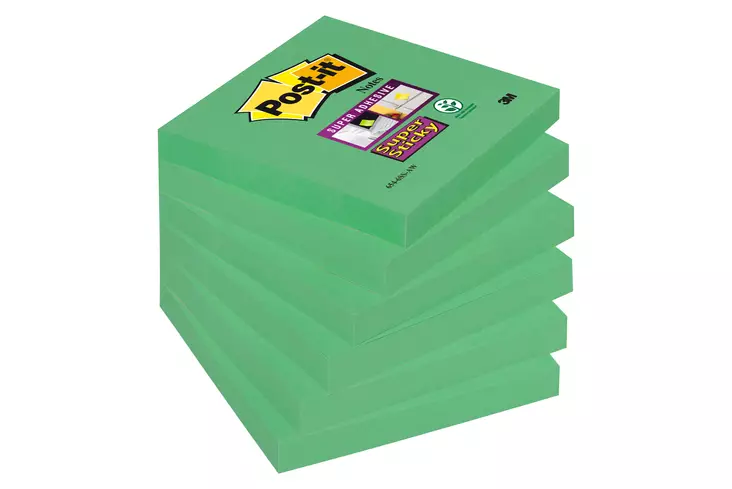 Viestilappu Post-it Super Sticky -notes Parsanvihreä - Viestilaput, muistilaput, kuutiot - 3M6546SSAW - 1