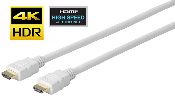 Vivolink PRO HDMI White cable 1m - HDMI-kaapelit - PROHDMIHD1W - 1