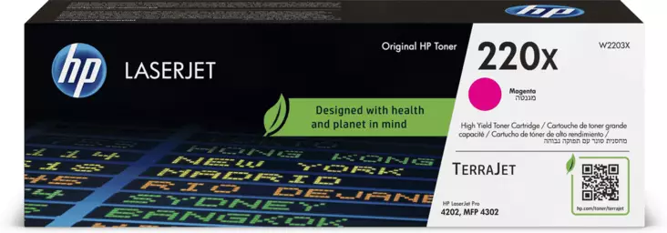 HP laserväri 220X / W2203X magenta 7500s. - Hp laserkasetit - W2203X - 1