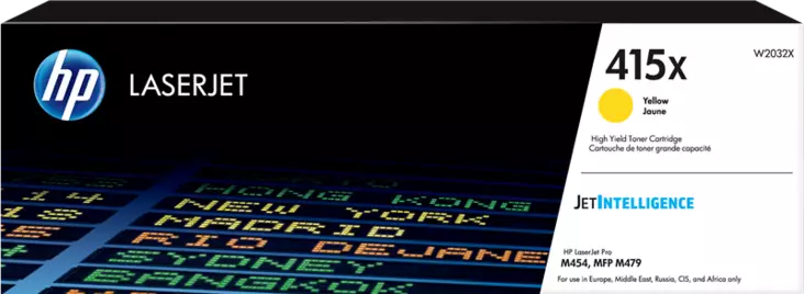 Laserkasetti HP 415X keltainen 6k - Hp laserkasetit - W2032X - 1