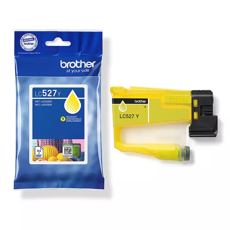 LC527Y keltainen 0,9K - Brother mustesuihkupatruunat - LC527Y - 1